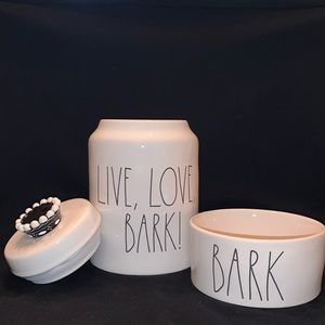 NEW! ROYAL DOGGIE TREAT CANISTER & BOWL SET MINT!